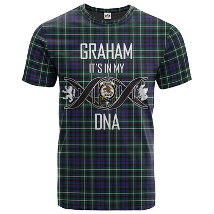 Printivon Graham of Montrose Modern Clan DNA In Me Tartan Crest T Shirt
