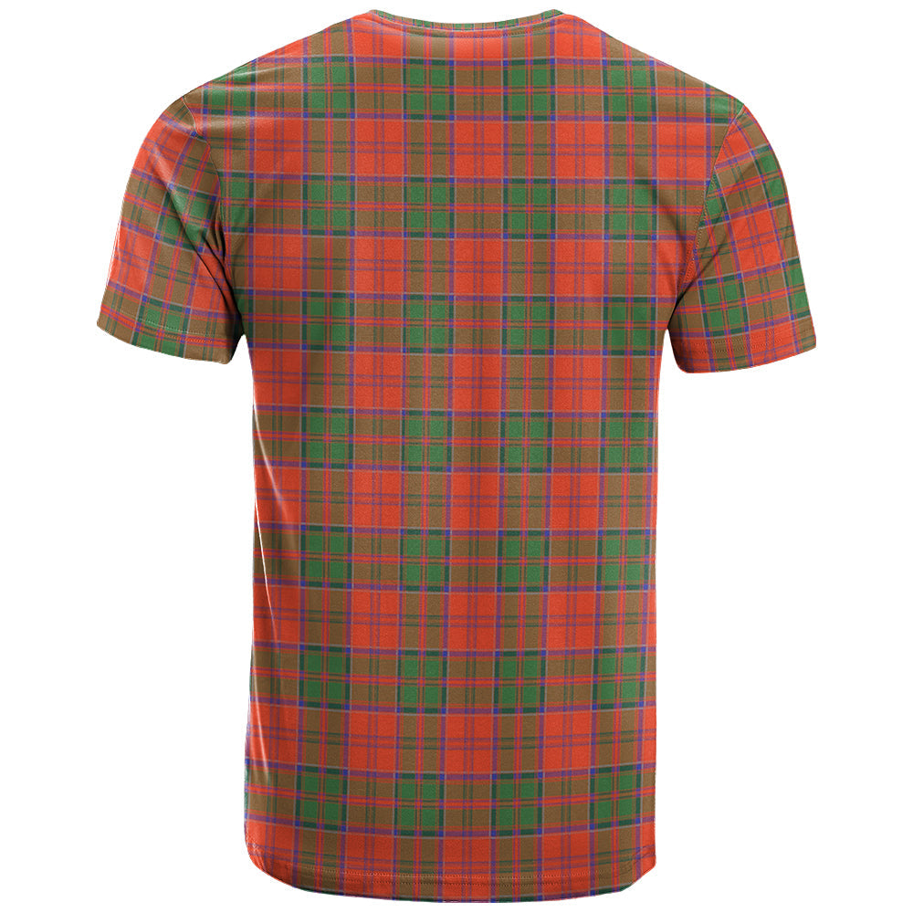Printivon Grant Ancient Clan DNA In Me Tartan Crest T Shirt
