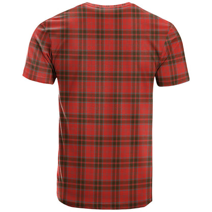 Printivon Grant Weathered Clan DNA In Me Tartan Crest T Shirt