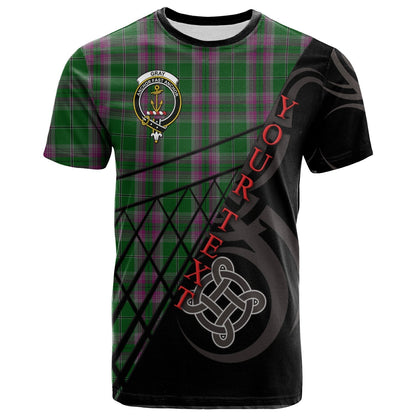 Printivon Gray Hunting T Shirt Pattern Celtic 