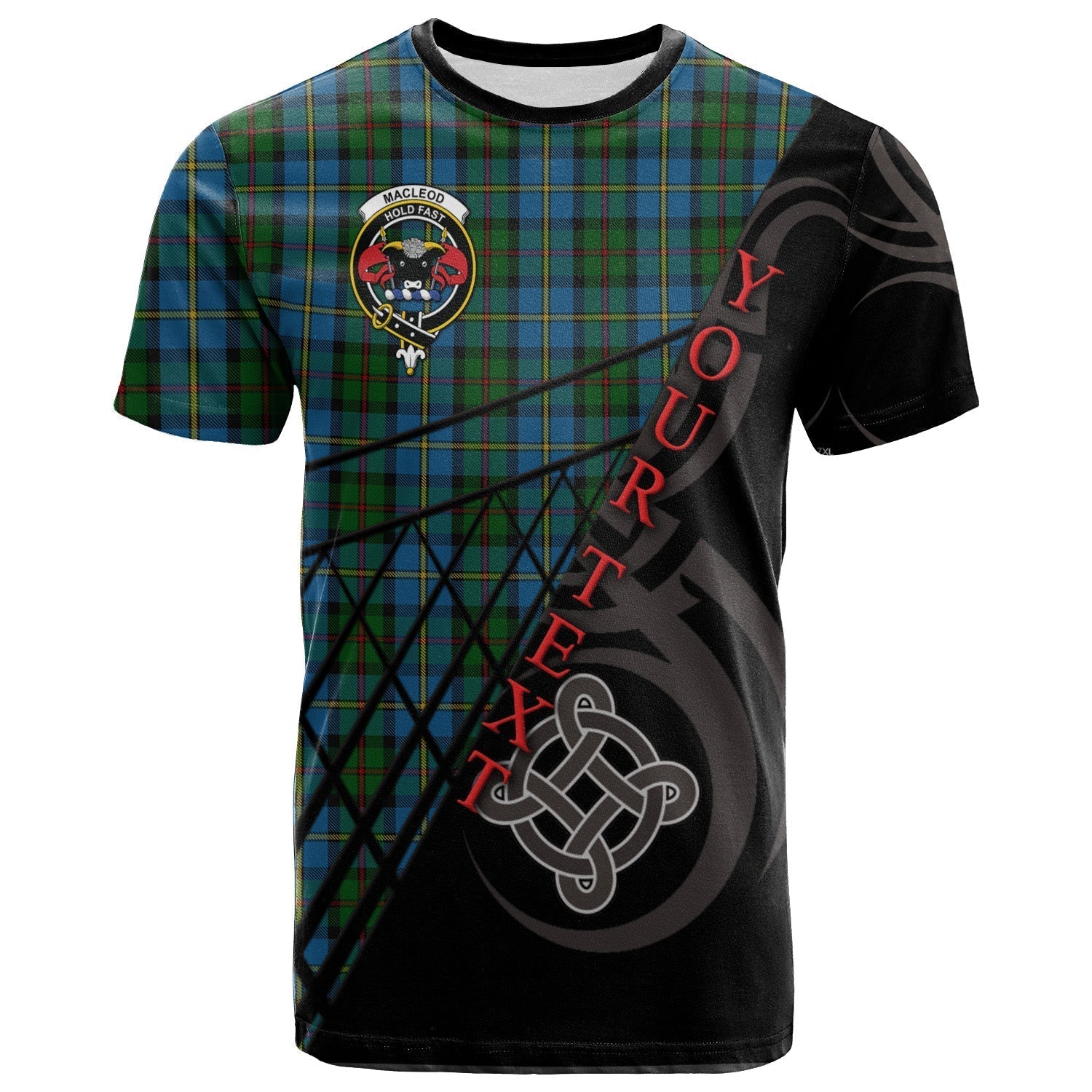 Printivon Green MacLeod T Shirt Pattern Celtic 