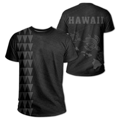 Hawaii Kakau Three Turtles T Shirt Grey AH