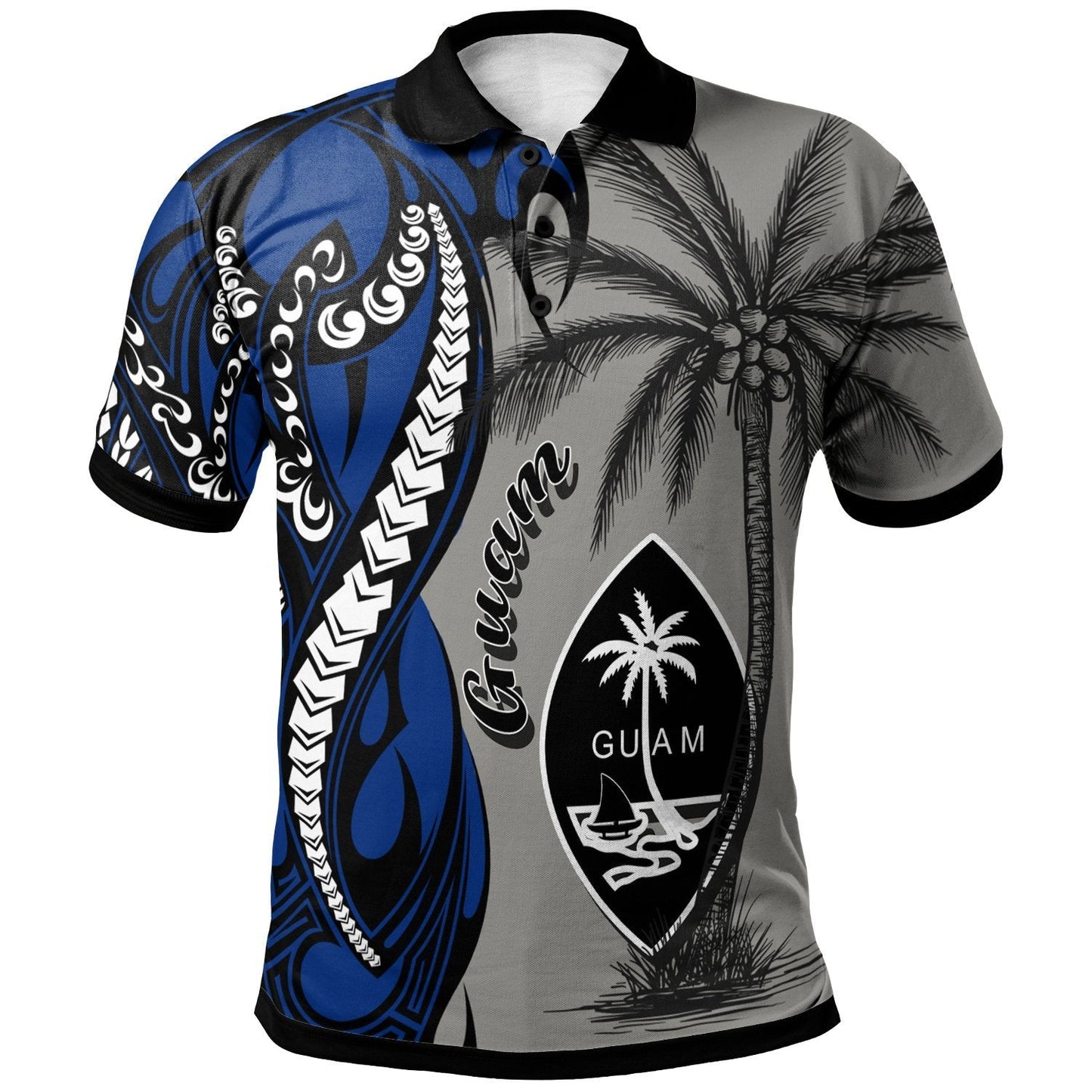 Guam Polo Shirt - Classical Coconut Tree
