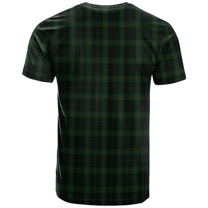 Printivon Gunn Logan Clan DNA In Me Tartan Crest T Shirt
