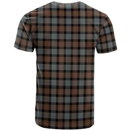 Printivon Gunn Weathered Clan DNA In Me Tartan Crest T Shirt