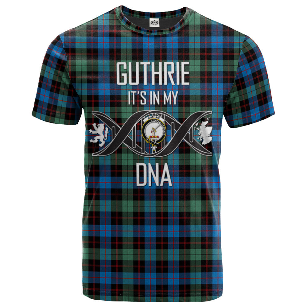Printivon Guthrie Ancient Clan DNA In Me Tartan Crest T Shirt