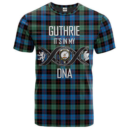 Printivon Guthrie Ancient Clan DNA In Me Tartan Crest T Shirt