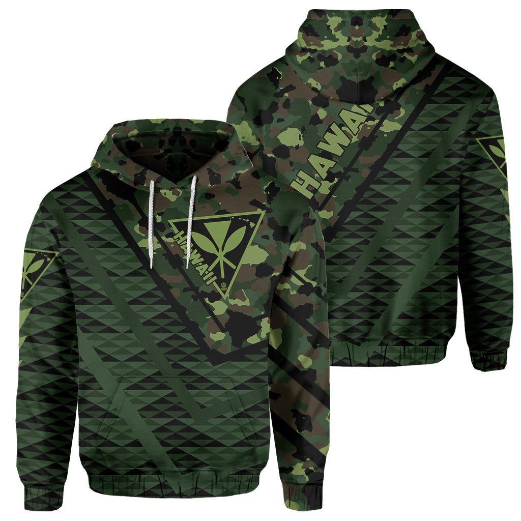 Hawaii Army Niho Mano Hoodie Camo Map AH
