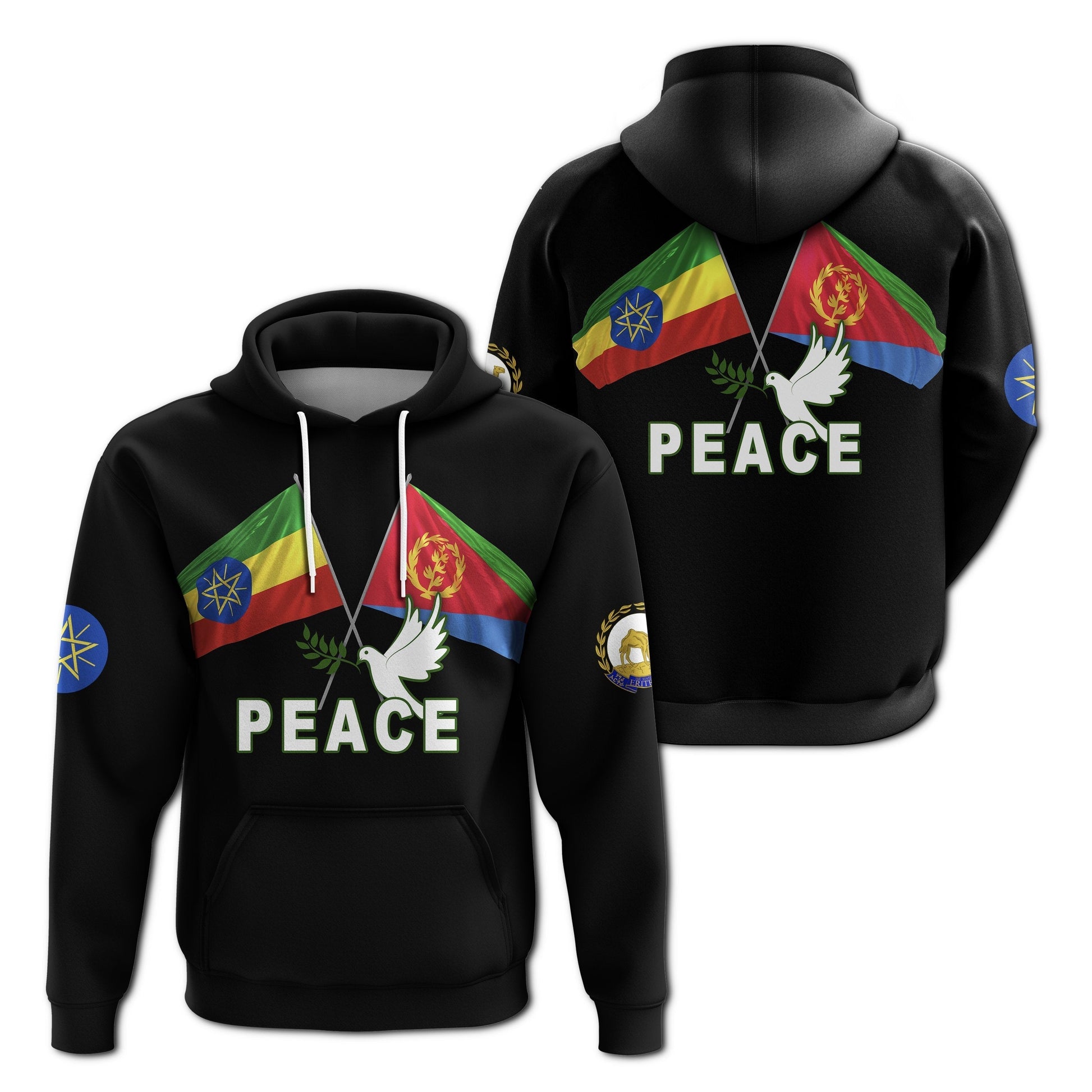 Ethiopia and Eritrea Hoodie Dove of Peace