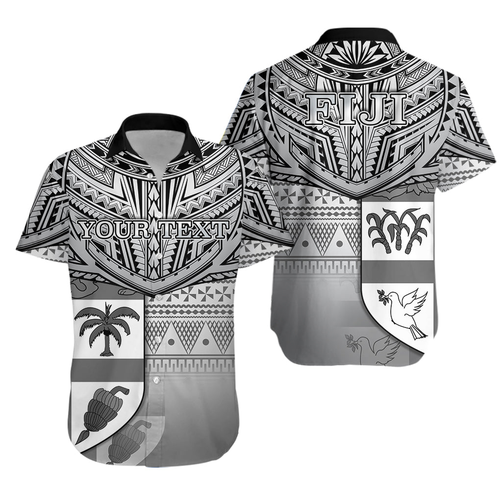 Custom Personalised Fiji Creative Hawaiian Shirt Love Country Version Black
