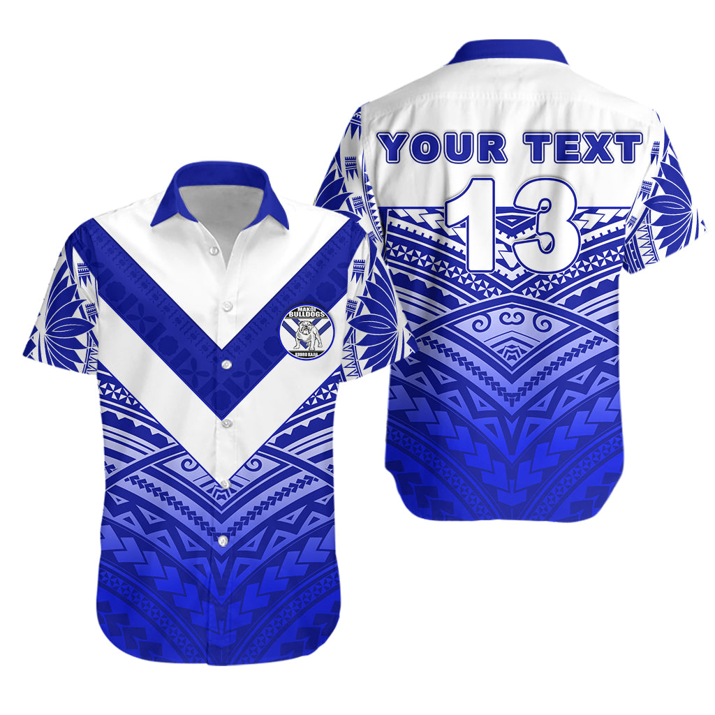 Custom Personalised Makoi Bulldogs Hawaiian Shirt Forever Fiji Rugby - Version Fresh 03 - Custom Text and Number