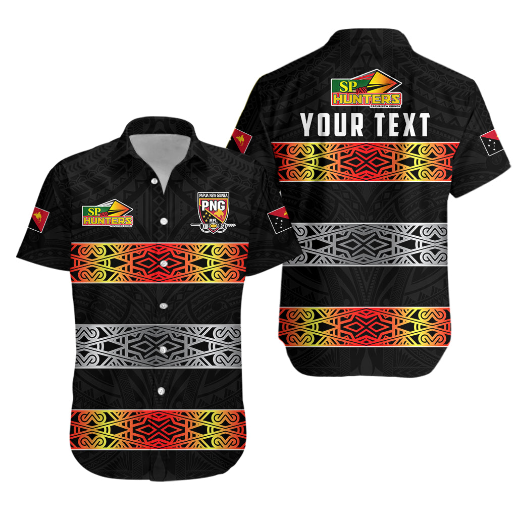 Custom Personalised The Hunters PNG Hawaiian Shirt Papua New Guinea Hunters Rugby