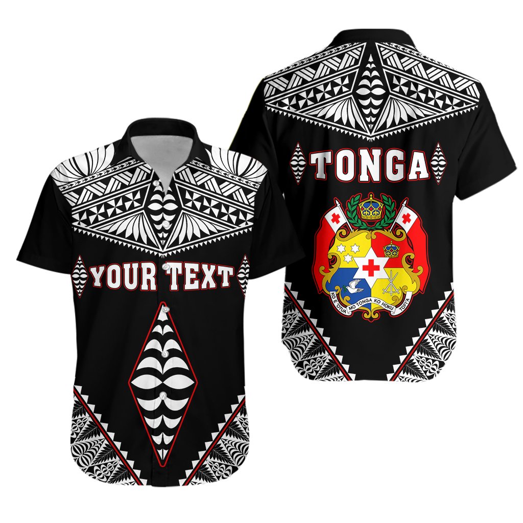 Custom Personalised Tonga Hawaiian Shirt Tongan Kupesi Pattern