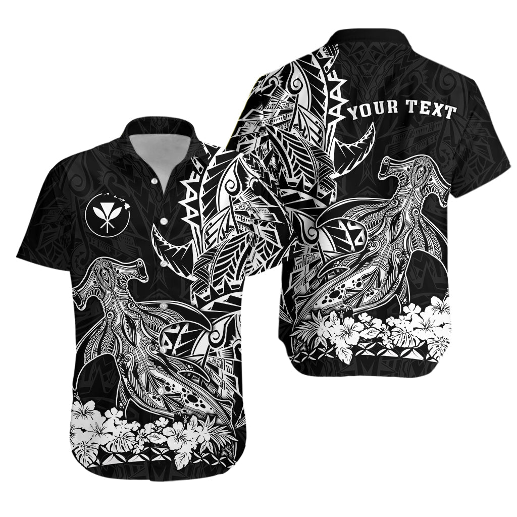Custom Personalised Hawaii Polynesian Hawaiian Shirt Wild Hammerhead Sharks