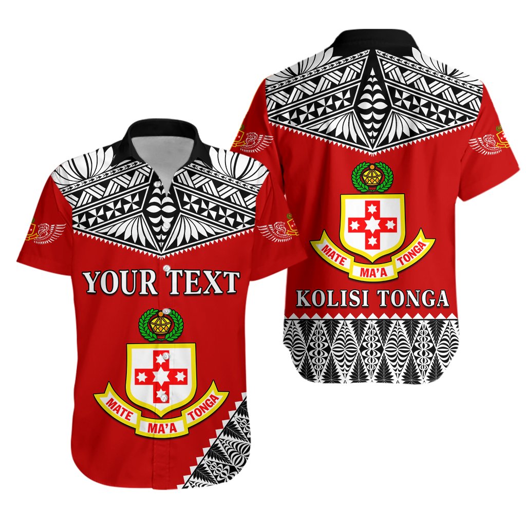 Custom Personalised Kolisi Tonga Hawaiian Shirt College 'Atele Mate Ma'a Tonga