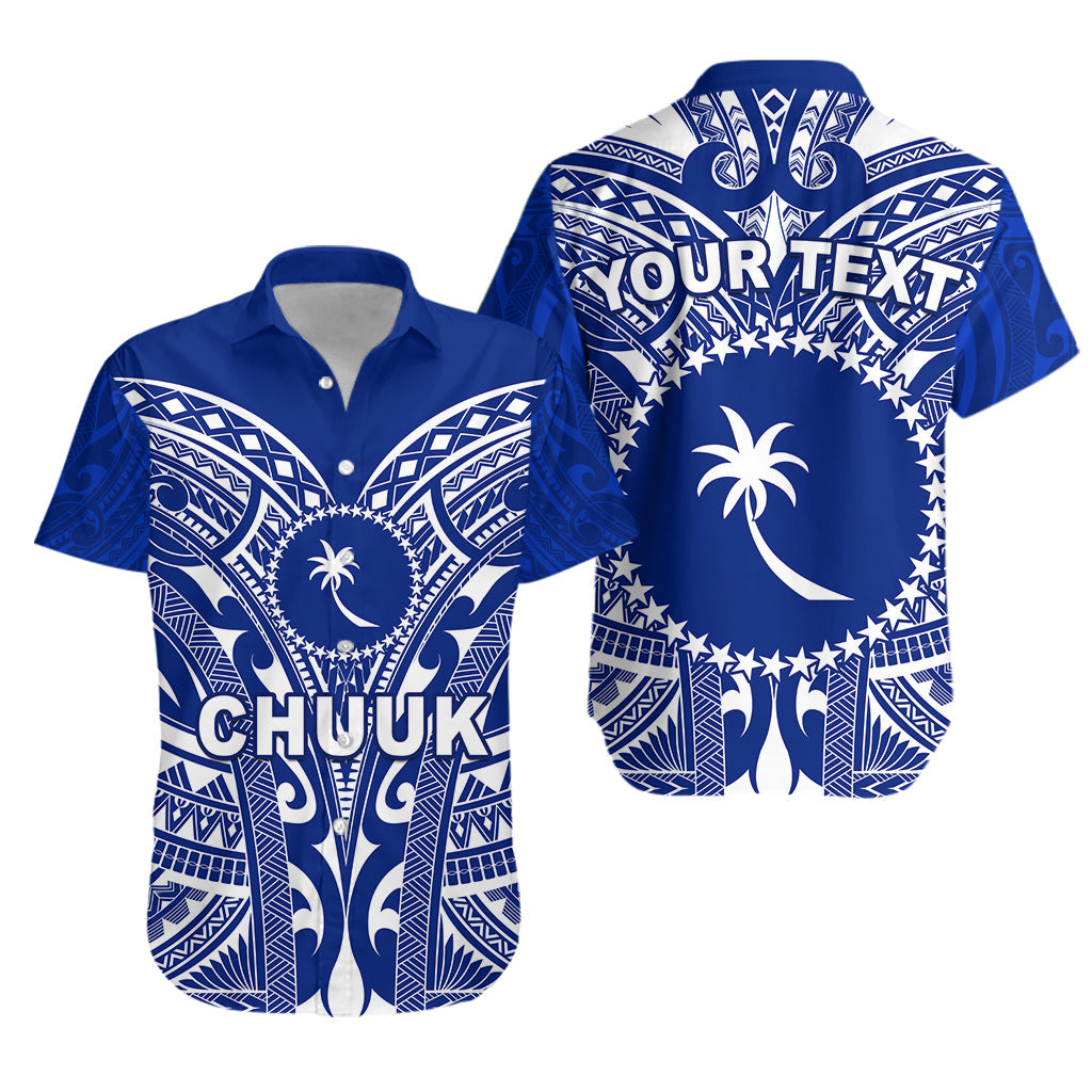 Custom Personalised Chuuk Hawaiian Shirt Micronesia Simple Pattern