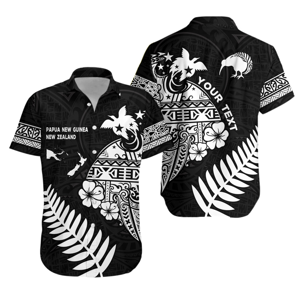 Custom Personalised Papua New Guinea and New Zealand Hawaiian Shirt Maori Polynesian