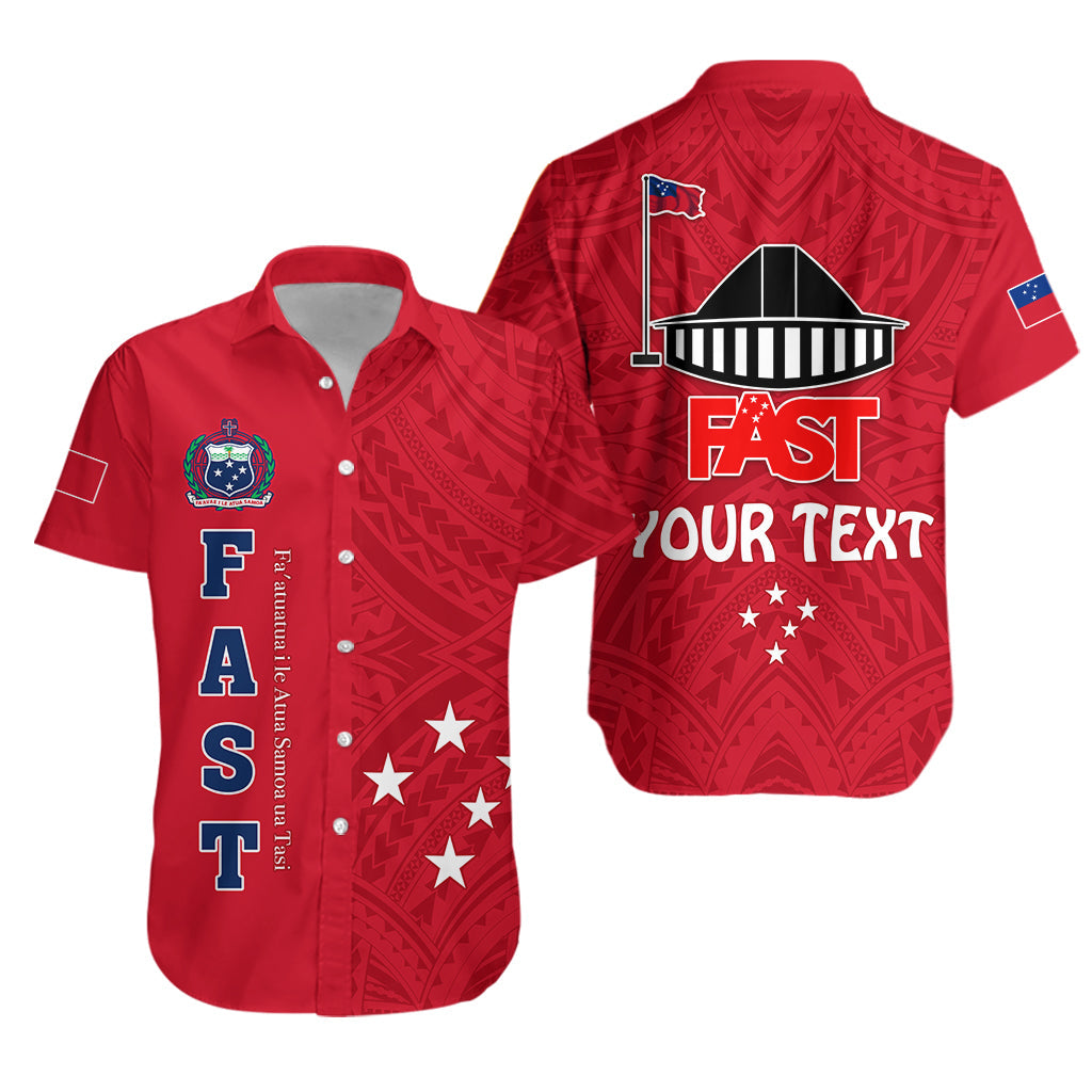 Custom Personalised F.A.S.T Samoa Hawaiian Shirt We Ready Polynesian Samoan