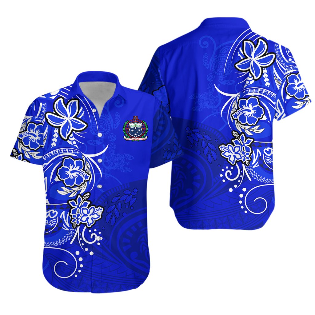 Samoa Hawaiian Shirt Be Unique Blue