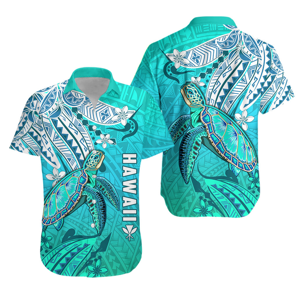 Hawaiian Islands Hawaiian Shirt Turtle Mix Hawaii Polynesian