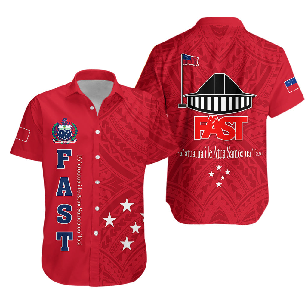 F.A.S.T Samoa Hawaiian Shirt We Ready Polynesian Samoan