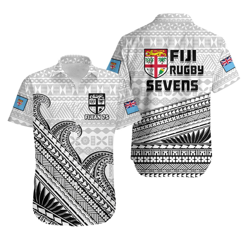 Fiji Sevens Rugby Hawaiian Shirt Fijian 7s Tapa Polynesian Art