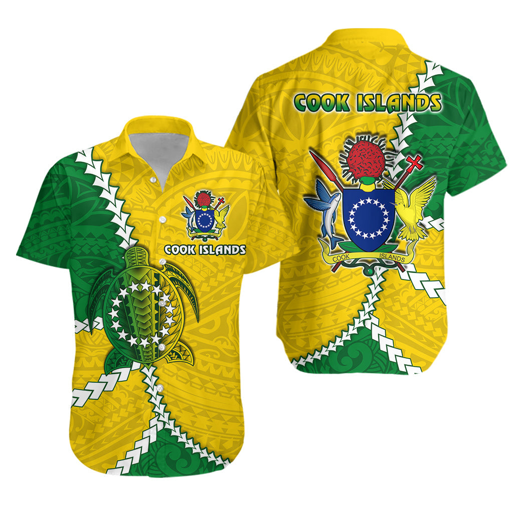 Cook Islands Rugby Hawaiian Shirt Polynesian Turtle