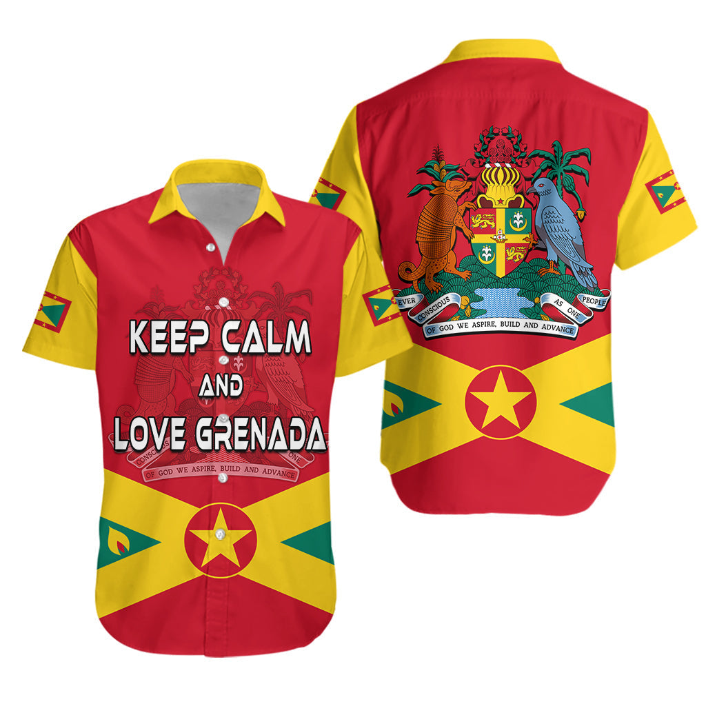 Grenada Hawaiian Shirt Keep Calm and Love Grenada