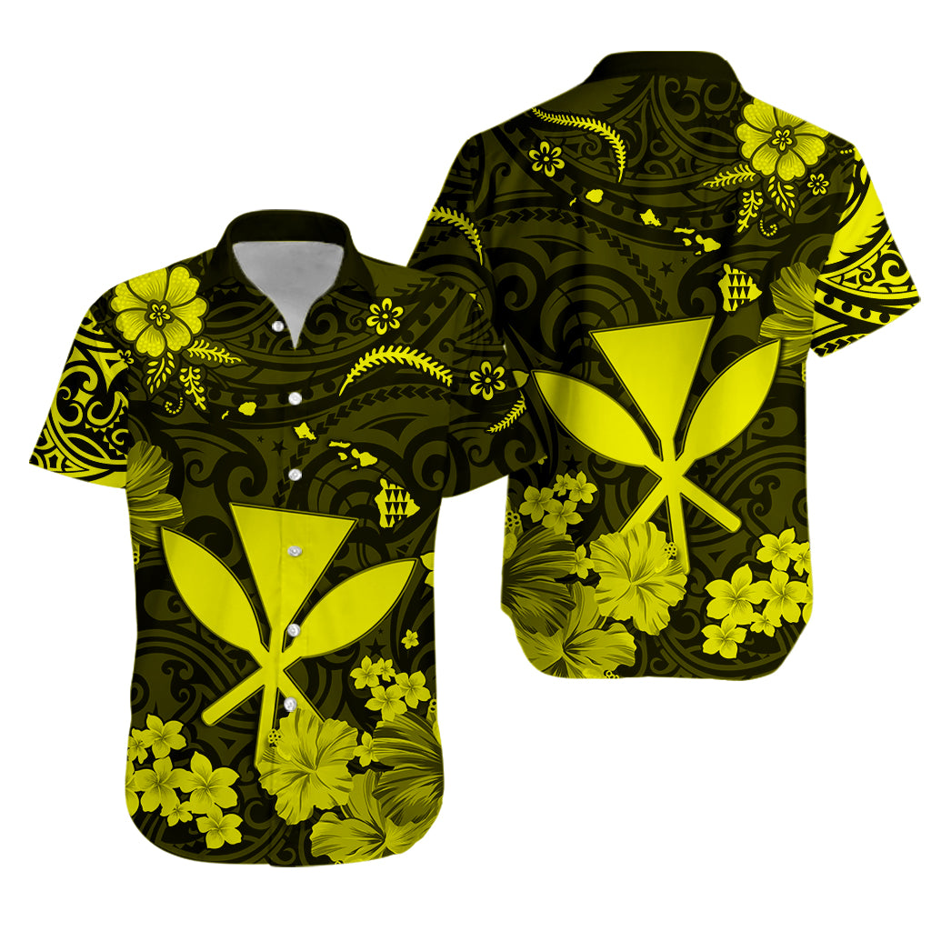 Hawaii Hawaiian Shirt Polynesia Yellow Kanaka Maoli