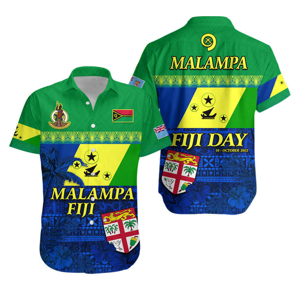 Malampa Fiji Day Hawaiian Shirt Vanuatu Polynesia mix Flowers