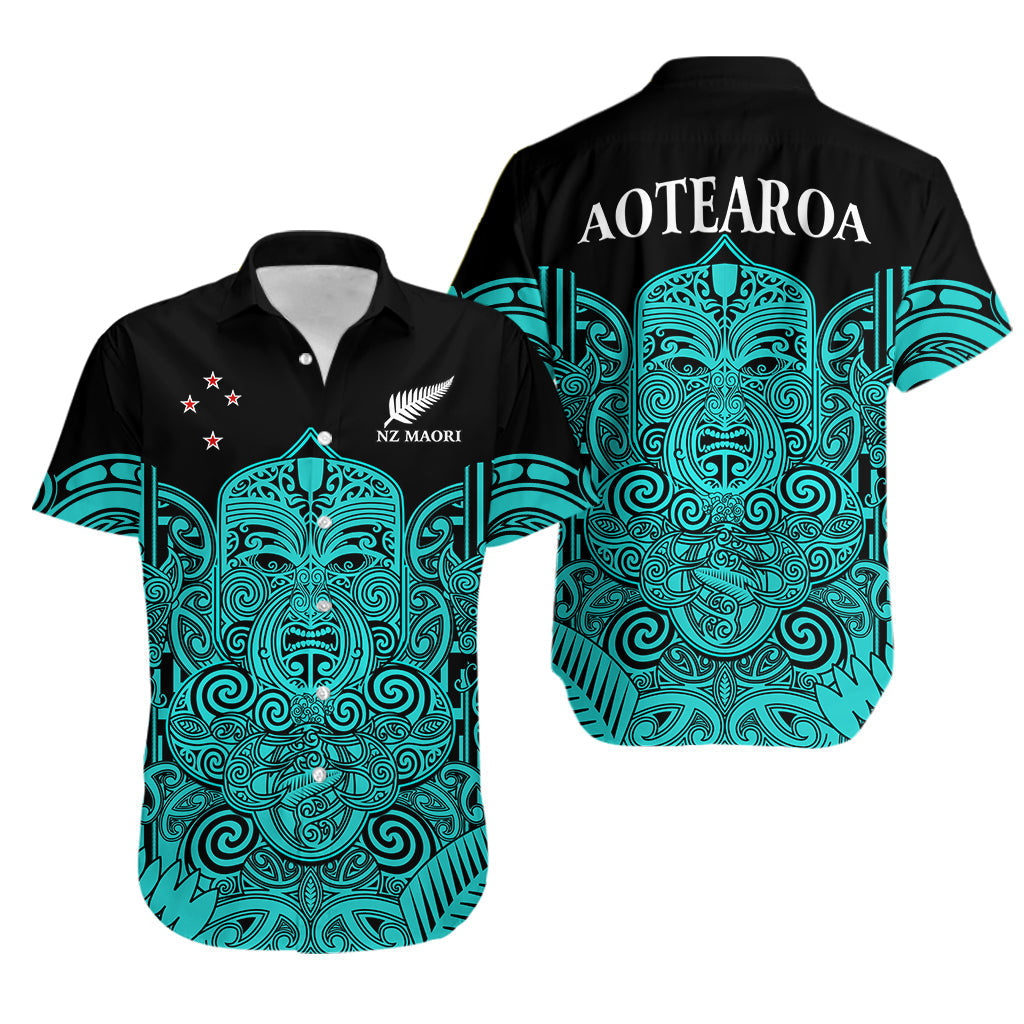 New Zealand Tiki Rugby Hawaiian Shirt NZ Maori Koru Pattern Ver.02