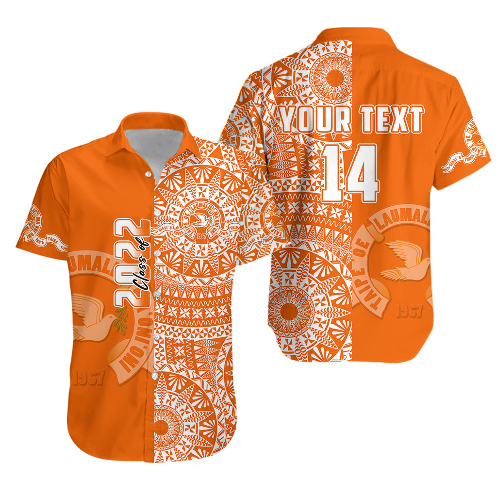 Custom Text And Number Tailulu Tonga College Hawaiian Shirt Class Of Year Tongan Ngatu Pattern