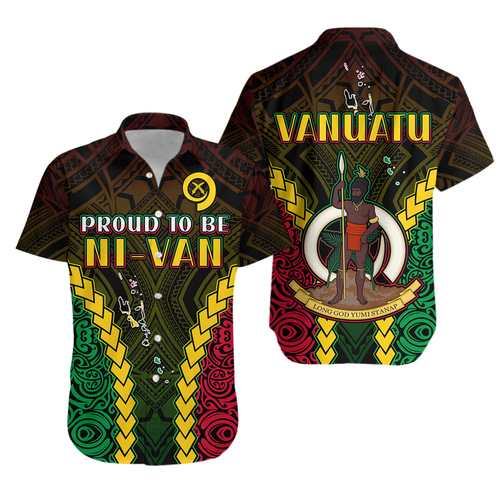 Vanuatu Indigenous Hawaiian Shirt Proud To Be Ni - Vanuatu Polynesian Pattern