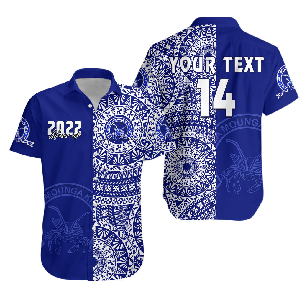 Custom Text And Number Queen Salote Tonga College Hawaiian Shirt Class Of Year Tongan Ngatu Pattern