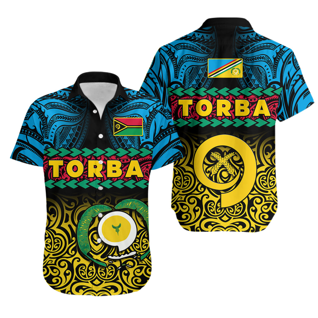 Torba Province Hawaiian Shirt Vanuatu Pig Tusk Polynesian Flag Style