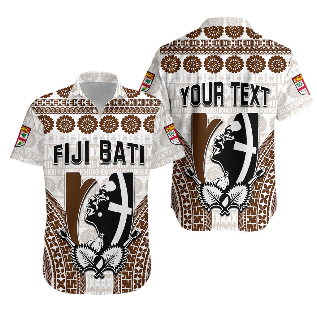 Custom Personalised Fiji Rugby Bati Hawaiian Shirt Proud Tapa Pattern
