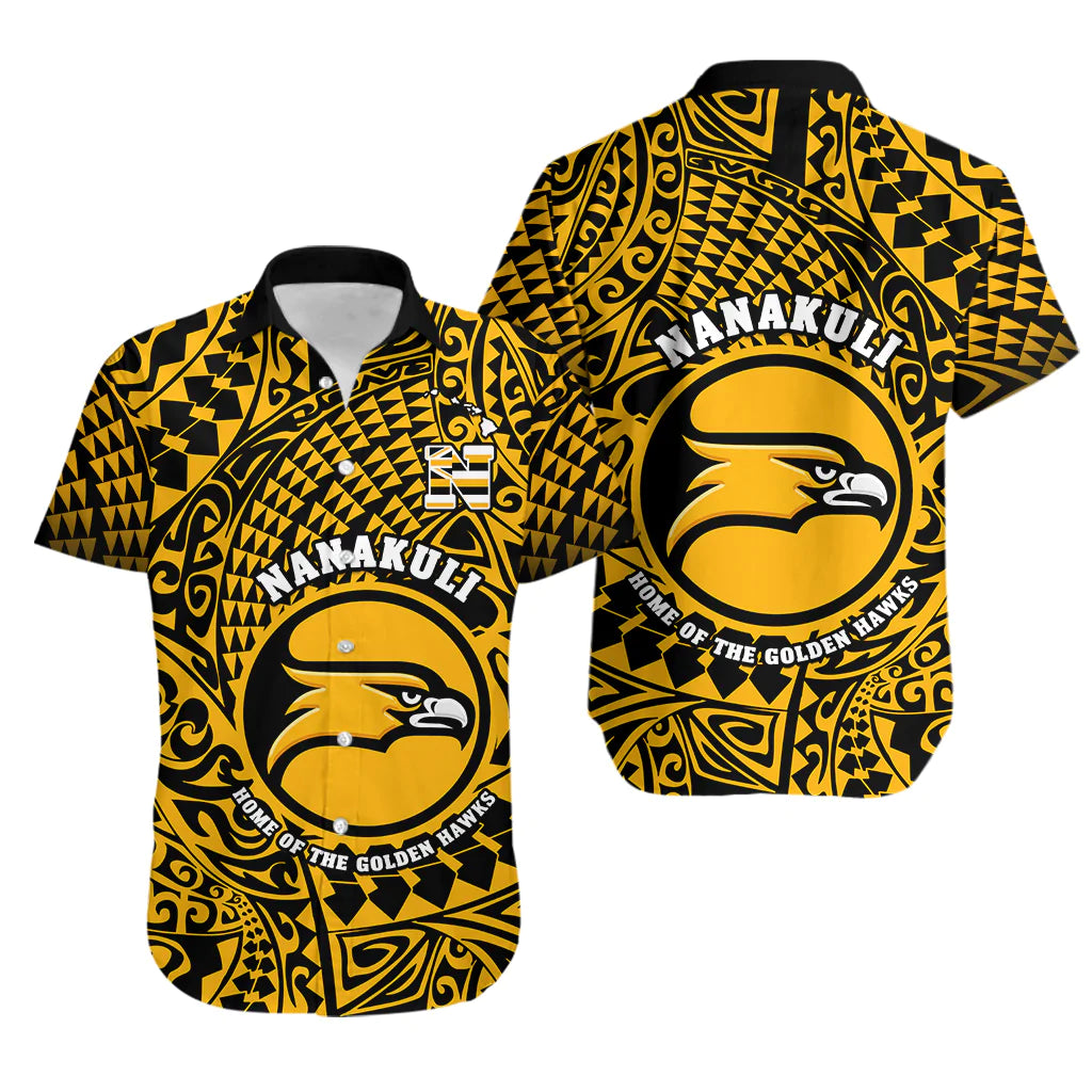 Hawaii Hawaiian Shirt Nanakuli High and Intermediate School Tribal Kakau