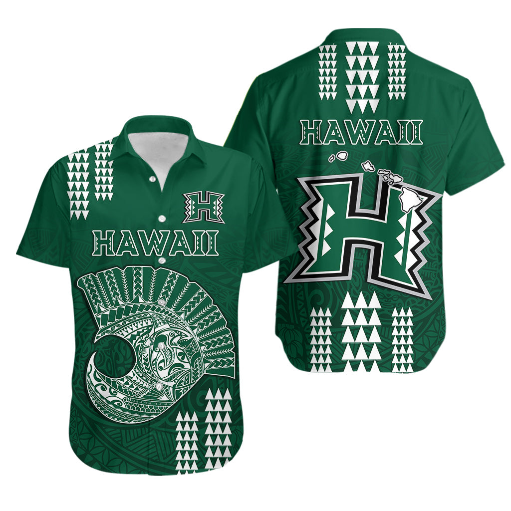 Hawaii Football Hawaiian Shirt Kakau Rainbow Warriors Helmet