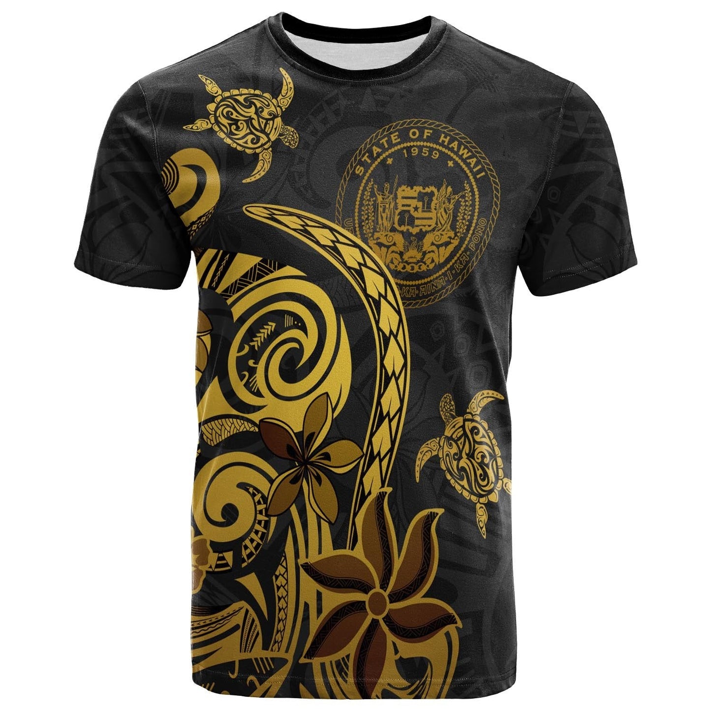 Hawaii T-Shirt Folk Style