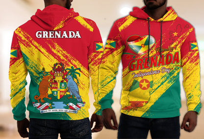Grenada Happy Independence Day Hoodie