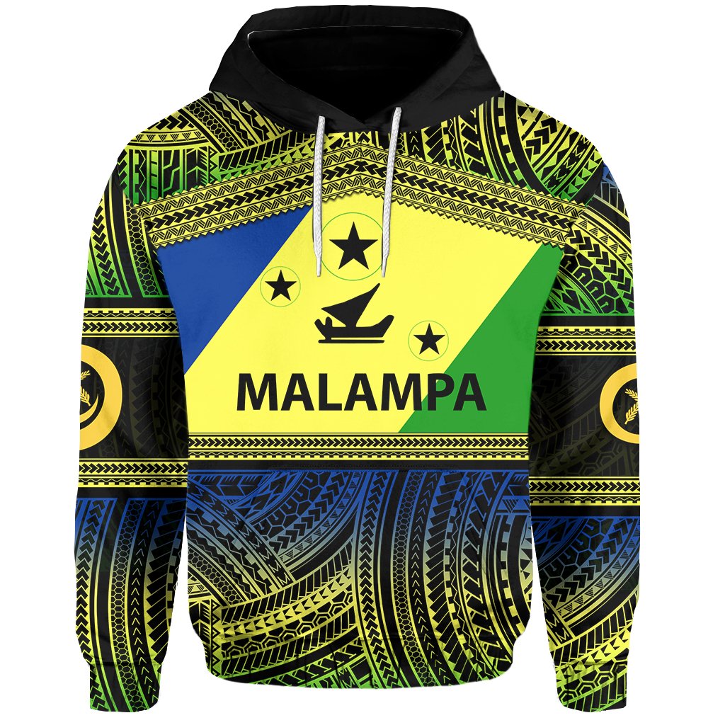 Malampa Day Hoodie Of Vanuatu Polynesian Patterns