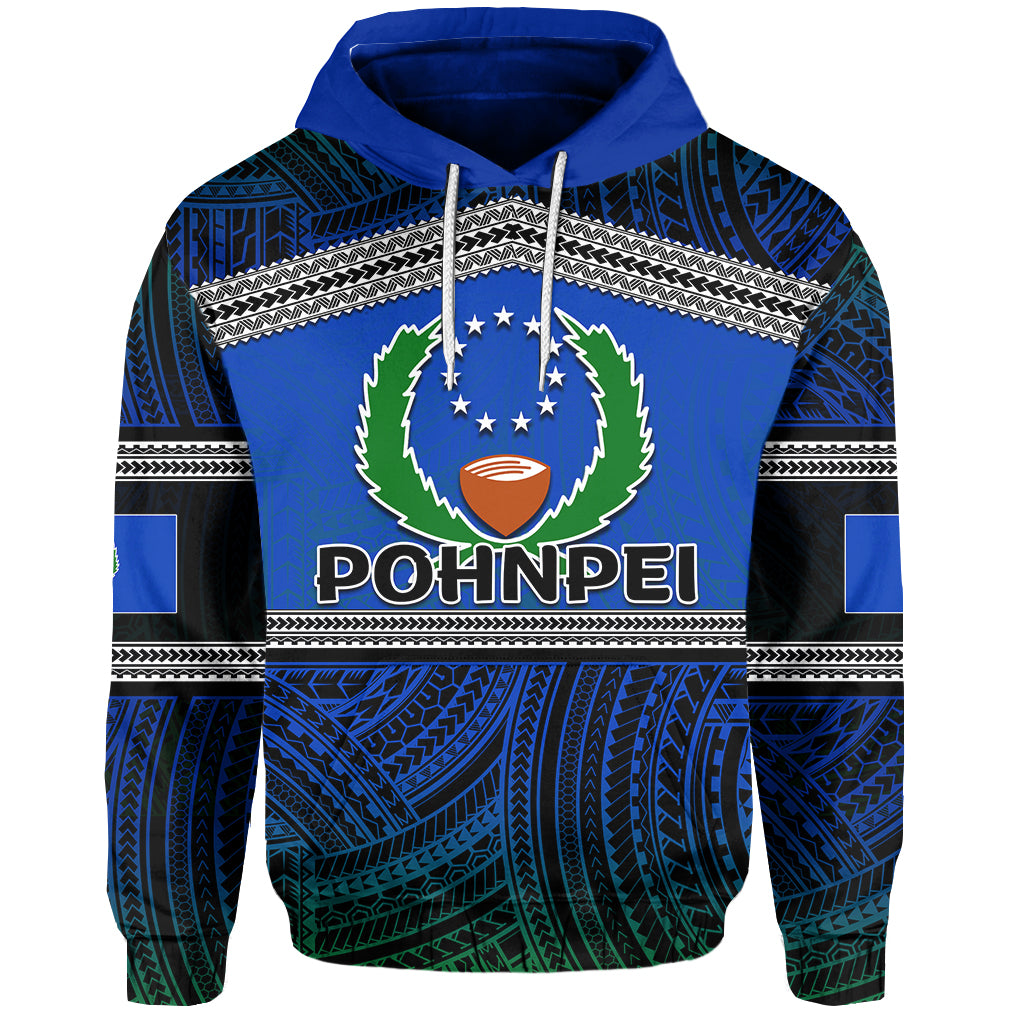 ( Personalised) Pohnpei Hoodie Polynesian Patterns