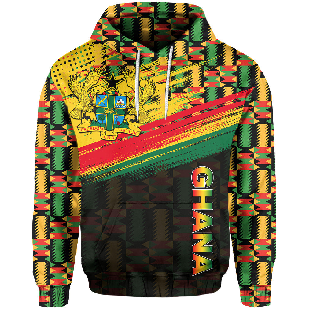 Ghana Hoodie Polygonal