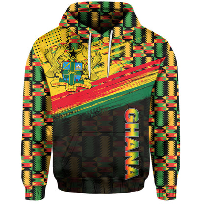 Ghana Hoodie Polygonal