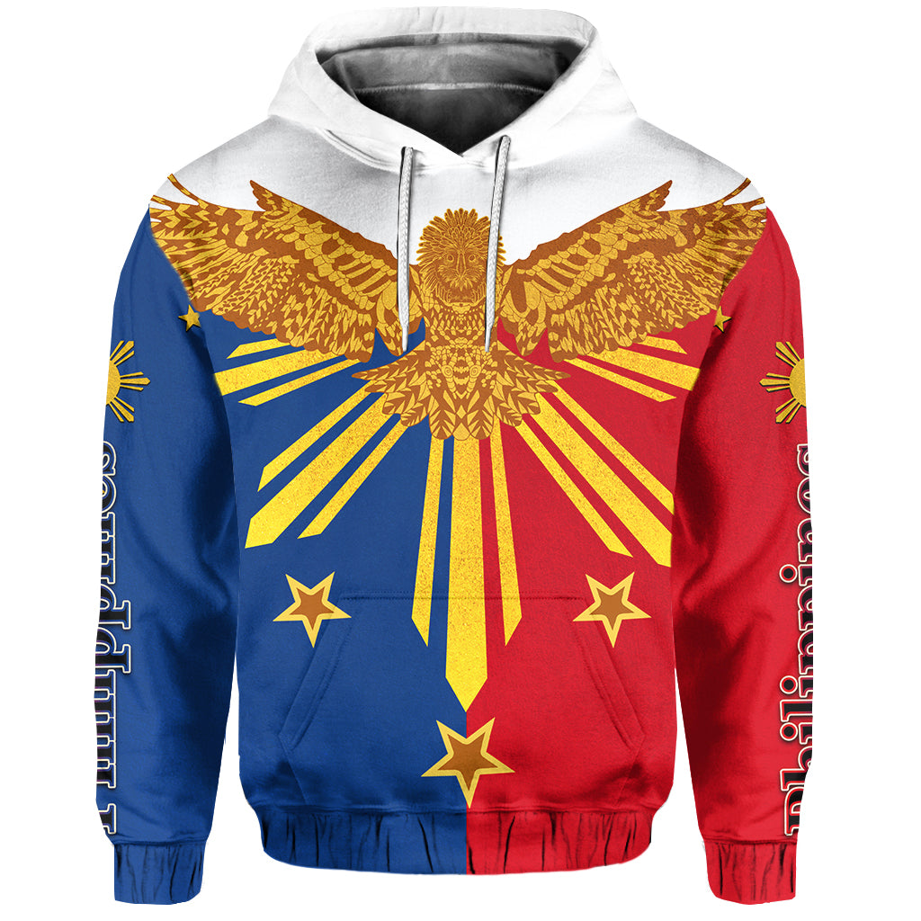 Philippines Hoodie Eagle Philippine Flag Unisex Zip Up Hoodie