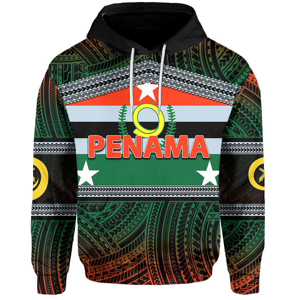 Penama Day Hoodie Of Vanuatu Polynesian Patterns