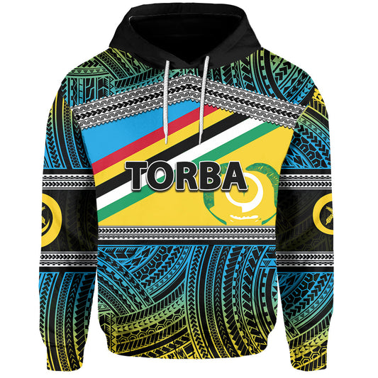 Torba Province Hoodie Of Vanuatu Polynesian Patterns