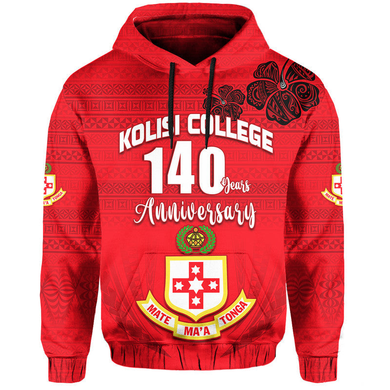 Kolisi Tonga College Atele Hoodie 140 Years Anniversary Tongan Ngatu