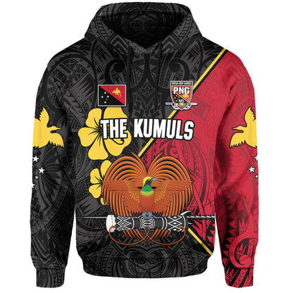 The Kumuls PNG Hoodie Papua New Guinea Polynesian Dynamic Style Black