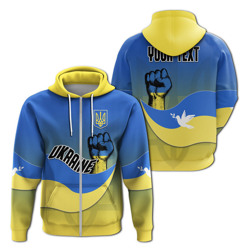 Custom Ukraine Hoodie National Flag Style
